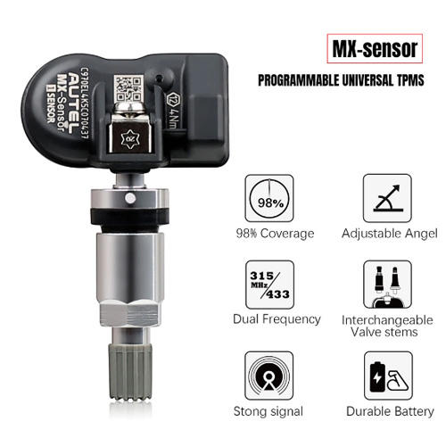 Autel TPMS MX Sensor 315MHz 433MHz Sensor 2 in 1 Clone-able Programming Sensors For TS501 TS508 Tire Pressure Monitoring Car Tool