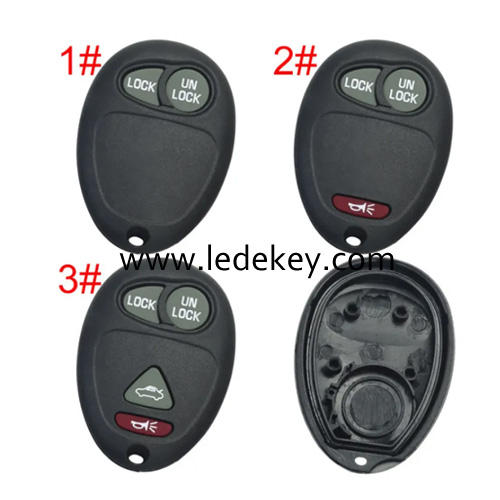 For GM Buick remote key shell with battery holder,  Please choose the model