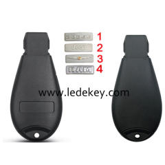 For Jeep Chrysler Dodge RAM Fobik Remote Car Key 433mhz with ID46 chip PCF7961 FCCID: GQ4-53T，Please choose the model