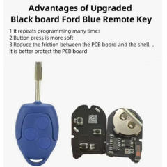 For Ford Transit blue remote key new version Black PCB with 434mhz 4D63 DST80 chip FCCID:6CIT15K601 AG For For Ford Transit 2006-2014