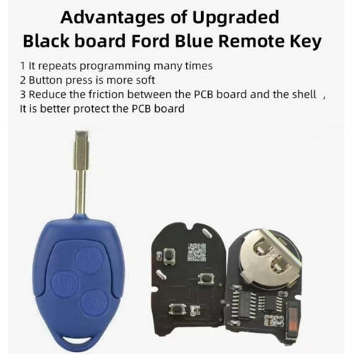 For Ford Transit blue remote key new version Black PCB with 434mhz 4D63 DST80 chip FCCID:6CIT15K601 AG For For Ford Transit 2006-2014