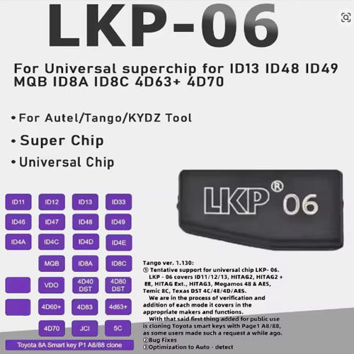 Original LKP06 Super Chip for Tango  Autel And KYDZ Devices
