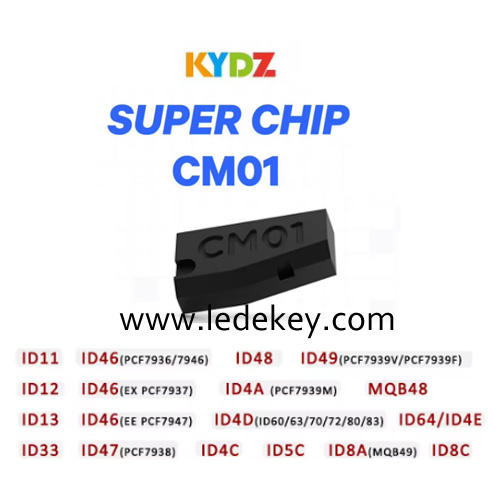 KYDZ Super Chip CM01 Universal Programmable Transponder Chip Works For ID11 / 12 / 13 / 46 / 47 48 / 49 / 5C / 4A / 4C / 4D / 8A / 8C / MQB48