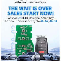 Lonsdor LT30-02 Universal Remote key PCB Board , Support ID 2000 2561 0110 1320 2550 4A Chip for Toyota Corolla Cross Levin Allon Camry