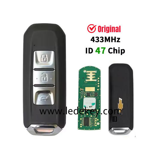 Original Remote for Chevrolet Captiva 2021-2023 Smart models with with 433mhz ID47 chip