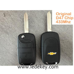 Original Remote For 2023 Chevrolet N400 Flip Folding Remote Car Key 433.92Mhz ASK 47 PCF7961X Chip 2 Buttons