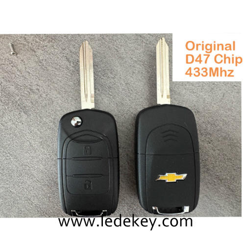 Original Remote For 2023 Chevrolet N400 Flip Folding Remote Car Key 433.92Mhz ASK 47 PCF7961X Chip 2 Buttons