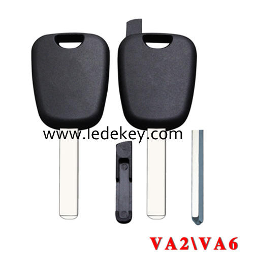 For Citroen transponder key shell with chip holder VA2 blade without Logo