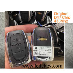 Original Remote Key For Chevrolet S10 Max 2023 Proximity 3 Button 433mhz 47 CHIP