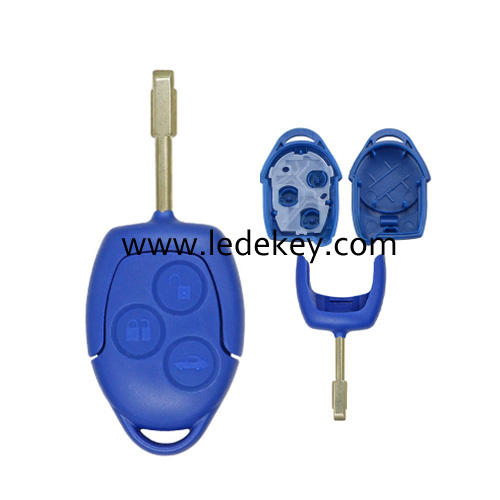 For Ford Transit 3 button remote key shell with logo
