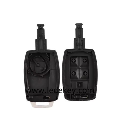For Volvo 5 button remote key shell with blade with logo