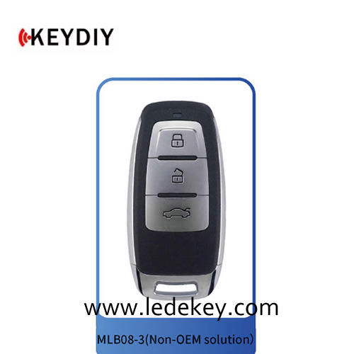 (Non-OEM Solution) KEYDIY MLB08 MLB For Audi Style 3 Buttons Universal Smart Remote 434 Mhz Works with Keydiy KD-MP / Xhorse VVDI MLB Tool