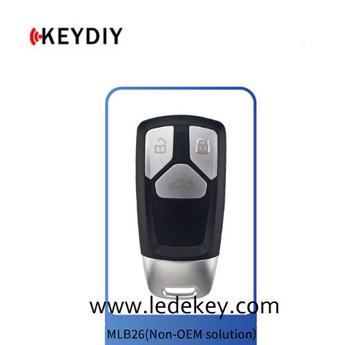 (Non-OEM Solution) KEYDIY MLB26 434 Mhz MLB for For Audi Style 3 Buttons Universal Smart Key Works with Keydiy KD-MP / Xhorse VVDI MLB Tool