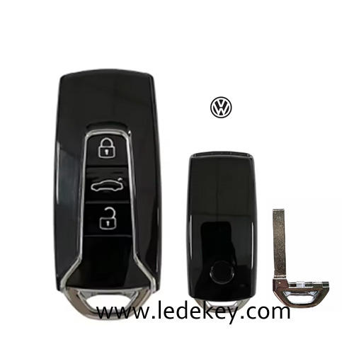 For VW 3 buton replacement key shell for Volkswagen Touareg 2018+ for VW MLB Magotan B8 Passat