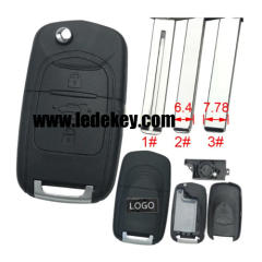 For Chevrolet 3 button remote key shell with logo(Please choose model )