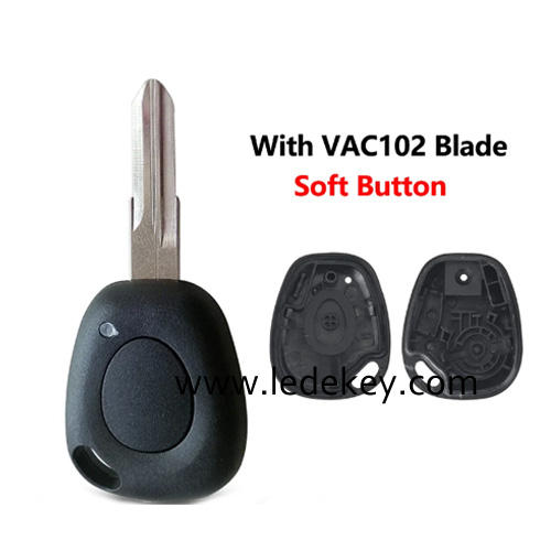 For Renault 1 button remote key shell VAC102 blade