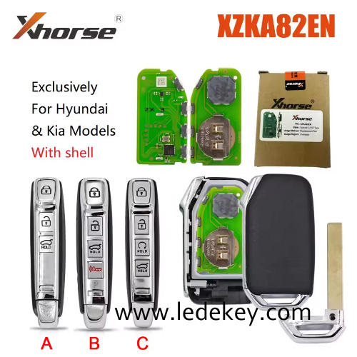 Xhorse XZKA82EN PCB Board + With Key Shell For Hyundai and Kia Remote Key (Please choose the model)