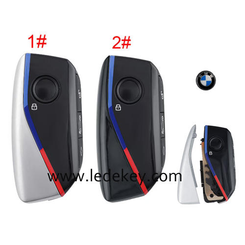 For BMW 4 Buttons Smart Remote Key Shell , Fit for original key /KD / VVDI key replacement (Please choose color )