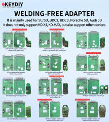 [full set] 12 Pieces Keydiy BMW BDC2 BDC3 BCP VAG MQB49 5C 5D Clamp Adapter Solder Free Circuit Board  work with KD-X4 and KD-MAX,also can work with other devices