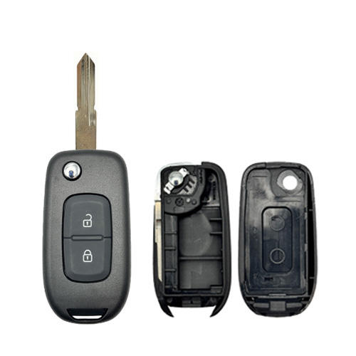 For Re-nault 2 button flip remote key shell (Please choose the key blade model)
