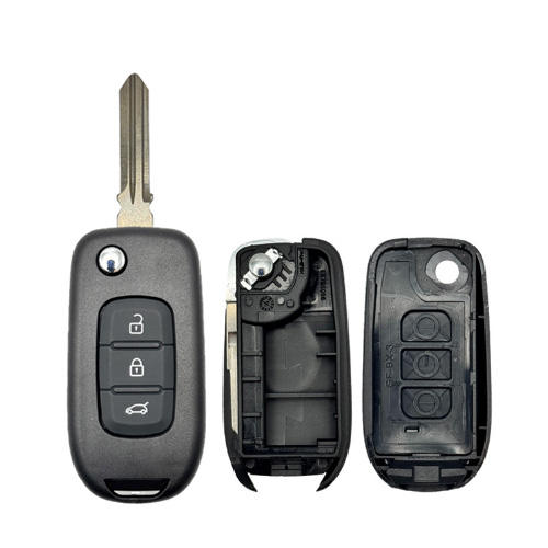 For Re-nault 3 button flip remote key shell (Please choose the key blade model)