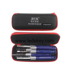 HUK 9 Pcs Blue Wave Rake Lock Pick Set , Locksmith Tool for Safe Deposit Box