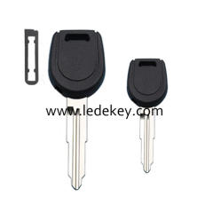 No Logo Mitsubishi transponder key shell Right Blade (with chip holder)