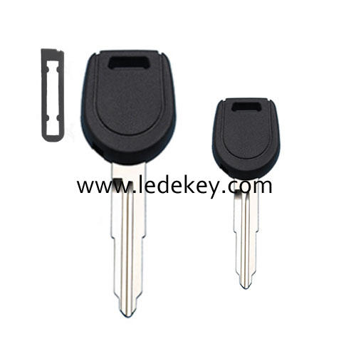 No Logo Mitsubishi transponder key shell Right Blade (with chip holder)