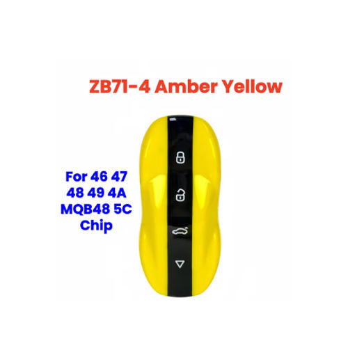 ZB71 4 Button KEYDIY Universal Control Remote Key , Compatible with 46 47 48 49 4A MQB48 5C Chip Models Super Car Remote Key