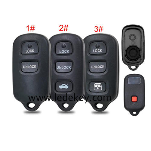For Toyota remote key shell with round button (pls choose model)