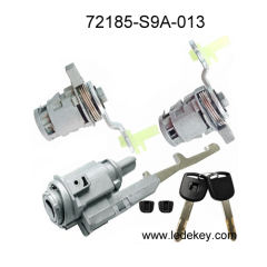 72185-S9A-013,72185S9A013 Ignition switch and door lock cylinder suitable for Honda CRV, Civic, Accord, and old Odyssey