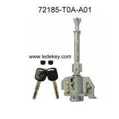 72185-T0A-A01,72185T0AA01 Front Left Driver Side Door Lock Cylinder for Honda 2012-2016 CRV