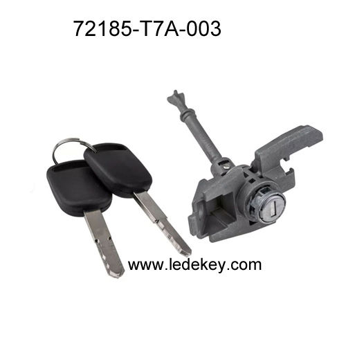 72185-T7A-003,72185T7A003 left front door lock cylinder for Honda 2014-2022 HR-V vehicles with a 1.5L engine