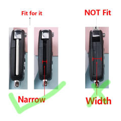 For Hyundai 2 button flip remote key shell 2019 - new model (Please choose the key blade model)