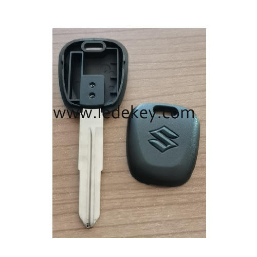 For Suzuki transponder key shell Left Blade With Logo