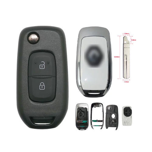 For Re-nault 3 Buttons Flip Remote key with 433Mhz 4A Chip FCCID:CWTWB1G767 (Please choose the key blade model)