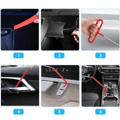 #B： Car Door Tool Kit ，Air Wedge Pump Emergency， Car Open Unlock Tool， Auto Window Door Open Fixing Gripper Tools ，Long Reach Grabber Hooking Key Lost Hand Tools With Carrying Bag