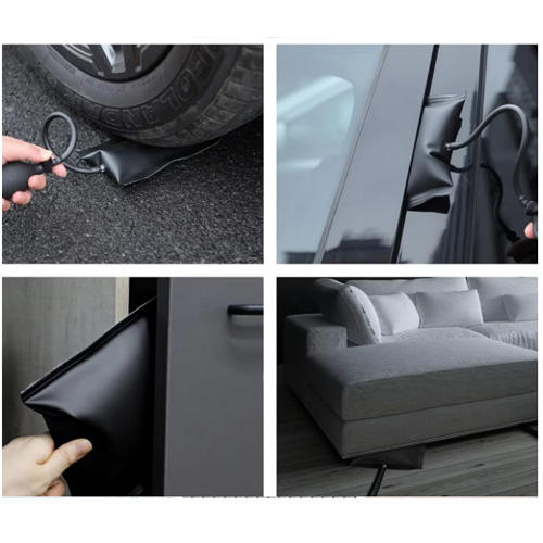 #B： Car Door Tool Kit ，Air Wedge Pump Emergency， Car Open Unlock Tool， Auto Window Door Open Fixing Gripper Tools ，Long Reach Grabber Hooking Key Lost Hand Tools With Carrying Bag
