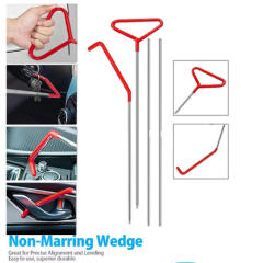 #B： Car Door Tool Kit ，Air Wedge Pump Emergency， Car Open Unlock Tool， Auto Window Door Open Fixing Gripper Tools ，Long Reach Grabber Hooking Key Lost Hand Tools With Carrying Bag