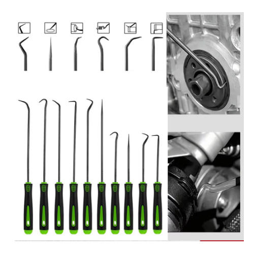 12 PCS A SET Precision Oil Seal Pick Tool, Seal Puller, Easy Removal Tool Car Oil Seals O-Rings, Pick Tool, Precision Pick & Hook Set
