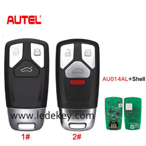 Autel IKEYAU014AL MLB +Key shell, Universal Smart Key for Audi，pls choose model