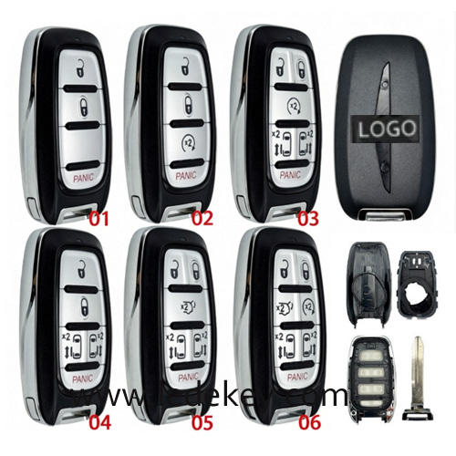 For Chrysler remote key shell with Logo (Please choose model )