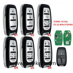 For Chrysler Remote Key Fob FCCID : M3N-97395900 433Mhz 4A chip For Chrysler Pacifica 2017+  (pls choose model )