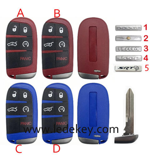 For Chrysler remote key shell  (Please choose model and Logo type)