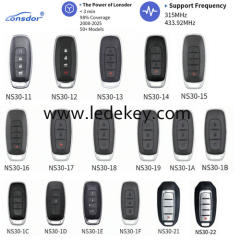 Lonsdor NS30 series universal remote key for Nissan/infinite, altima sentra patrol rogue x-trail etc, Supports ID46 ID47 ID4A ，please choose the model