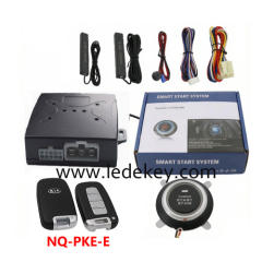 Universal Car Alarm NQ-PKE-E，auto start stop keyless entry system engine start alarm system ,PKE Smart Sensor Mobile Phone Bluetooth Car Control Anti-theft