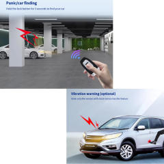 Universal Car Alarm NQ-PKE-D，auto start stop keyless entry system engine start alarm system ,PKE Smart Sensor Mobile Phone Bluetooth Car Control Anti-theft
