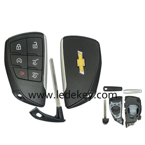 For Chevrolet 6 button remote key shell with logo