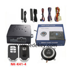 Universal Car Alarm NQ-K64，auto start stop keyless entry system engine start alarm system ,PKE Smart Sensor Mobile Phone Bluetooth Car Control Anti-theft
