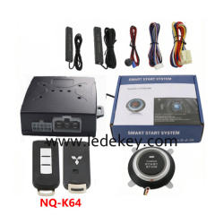 Universal Car Alarm NQ-K41-4，auto start stop keyless entry system engine start alarm system ,PKE Smart Sensor Mobile Phone Bluetooth Car Control Anti-theft